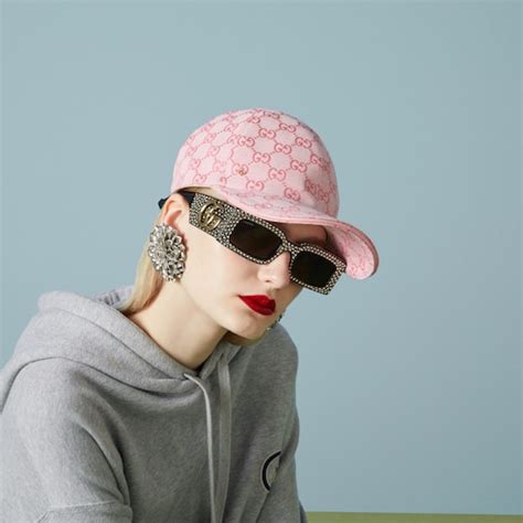 casquette rose gucci|casquette gucci en rose.